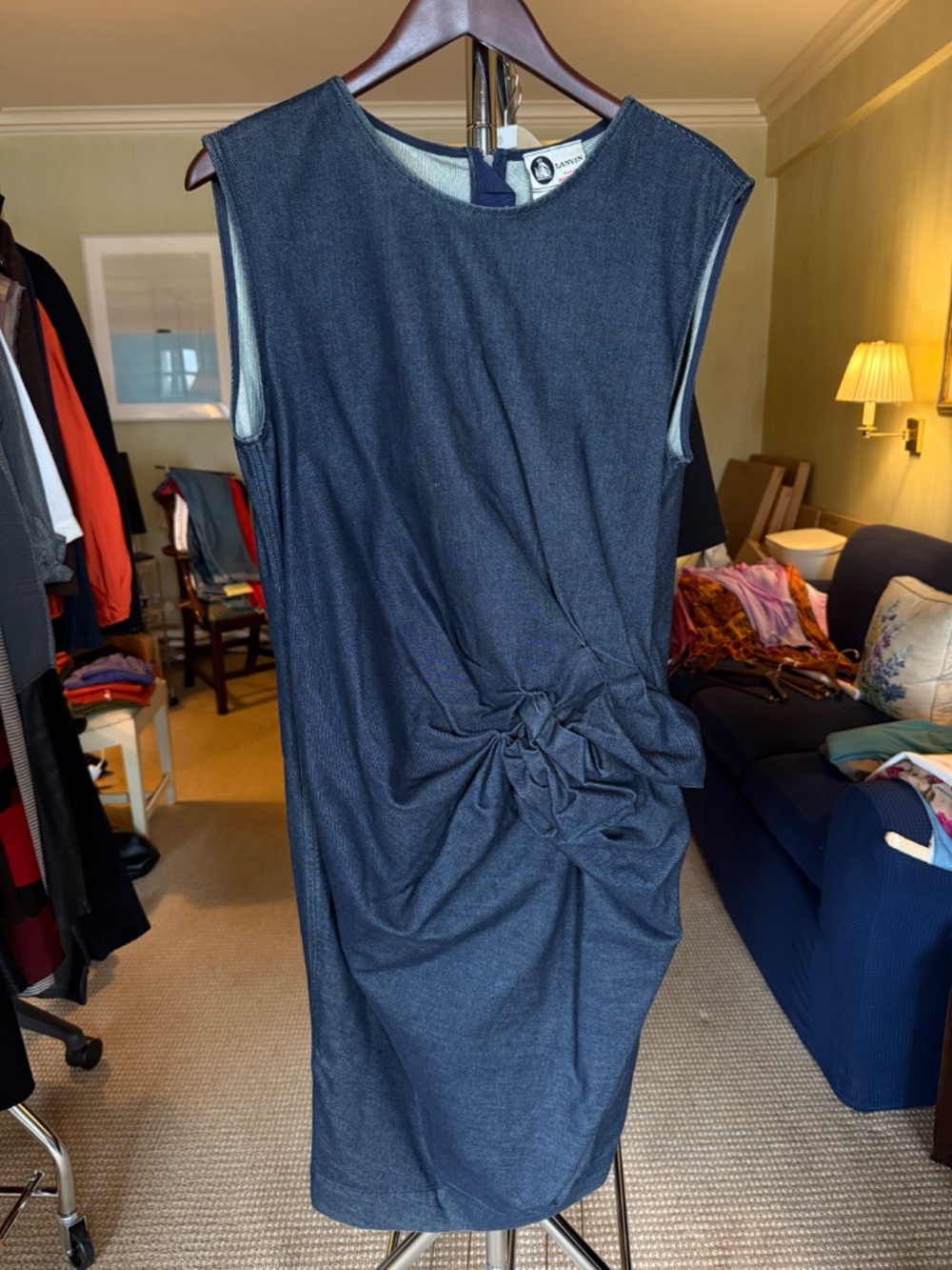 Vintage Lanvin x Acne Studios sleeveless denim dress - Picture 2 of 6
